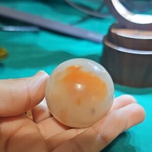 Agate With Milky Quartz Sphere